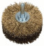 Wooden drill brush - twisted wire, latuned, 80 mm Dia. = 80 mm