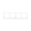 4-post frame, natural glass (white) LK80