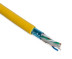 FUTP4-C5E-P26-IN-PVC-YL-305 (305 m) Twisted pair cable, shielded F/UTP, category 5e, 4 pairs (26 AWG), stranded (patch), foil shield, PVC, -20°C – +75°C, yellow