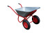 Industrialist 2-wheeled galvanized wheelbarrow, 110 liters (pneumatic wheel)