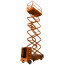 Self-propelled scissor lift powered by batteries GROSS Tower Automotive 500-7 with a retractable platform