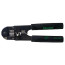 Crimping tool for unshielded modular plugs, 4 poles