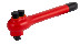 1/2" Reversible handle insulated, with 28 teeth and 13° angle of action
