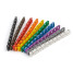 Markers (clips) on the cable, snap-on, 10 colors, diameter 4.0-5.5 mm, 0-9 (100 pcs), Ripo