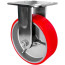 Heavy-duty polyurethane non-rotating wheel support RAD CPUF 125