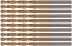 Drill HSS metal, titanium coating 3.1 mm (10 PCs)