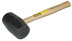 Black rubber mallet, fiberglass handle, 225 gr.// HARDEN