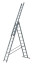 Aluminum 3-section universal ladder with 14 steps. (3x14) Standard