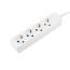 ProConnect extension cable 4 sockets, 5 m, 3x0.75 mm2, s/w, white
