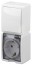 Socket with switch ERA Expert 11-7407-01 IP54 16A-10AX-250V AC White