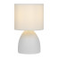 Rivoli Nadine 7042-502 Table Lamp 1 * E14 40W ceramic white with lampshade
