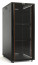 TTB-2261-AS-RAL9004 Шкаф напольный 19-дюймовый, 22U, 1166x600х1000 мм (ВхШхГ), передняя стеклянная дверь со стальными перфорированными боковинами, задняя дверь сплошная, ручка с замком, крыша нового типа, цвет черный (RAL 9004) (разобранный)
