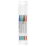 Set of ballpoint pens STAMM "511" 4 pcs., 04tsv., 1.0mm, European weight