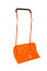 Скрепер для уборки снега из поликарбоната ЭТАЛОН ORIGINAL PREMIUM BOX оранжевый флуоресцентный