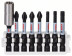 Set of 8 bits for Impact Control screwdriver, 2 pcs PH2, 2 pcs PZ2, 1 pc T20, 1 pc T25, 1 pc T30