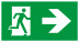 Пиктограмма ЭРА INFO-SSA-128 бэклит 259x128мм Человек-стрелка зеленая SSA-103