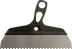 Spatula "Profi" toothed 6x6 mm, with curved plastic handle (blade width 500 mm)
