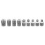 Torx 1/2 end heads, E10 - E24, set of 9 pcs.