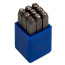 Set of 5 mm impact stamps, numbers, 9 pieces KING TONY 11409SQ05