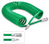 Spiral hose with rapid fittings 10 meters 8x12mm TOPTUL KHLC0810E
