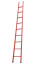 LSPD-2,5ATMG single-section dielectric fiberglass ladder Telecom, abrasive coating of steps, metal ends (Soft ground) h=2450mm, steps.9