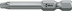 867/4 Z TORX® BO бита, с отверстием под штифт, вязкая твёрдость, хвостовик 1/4" E 6.3, TX 25 x 89 мм