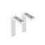 Shelf holder regomensol 24cm white AKS (1kpl=2 pcs)