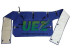 Radiator insulation URAL YAMZ-236, Ural-Kamaz with sidewalls,blue