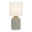 Rivoli Sabrina 7043-501 Table Lamp 1 * E14 40W ceramic grey with lampshade