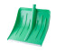 Snow shovel "METELITSA" plastic with aluminum strip made of frost-resistant plastic D.32 aluminum Black+V handle