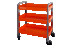 Trolley with 3 shelves
