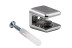 Shelf holder for met glass. AK104 (6-8mm) chrome AKS