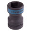 End impact head 1", Square 20 mm x Hex 38 mm, footboard KING TONY 85452038M