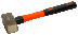 IB Sledgehammer of German type (aluminum/bronze), fiberglass handle, 2000 g