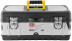Plastic tool box 18" (450x250x195 mm) stainless steel locks and walls. steel