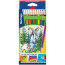 Pencils with a two-tone Berlingo pencil "Waterfall", 12 pcs., 24 colors, cardboard, European weight
