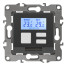 12-4111-12 ERA Thermostat universal 230V-Imah16A, IP20, Era 12, graphite