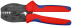 KNIPEX PreciForce® press pliers, press. connectors are non-insulated, number of sockets: 5, 1.5 - 10.0 mm2 (15 -7 AWG), L-220 mm