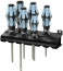 3334/3350/3355/6 Screwdriver set, stainless steel + stand, 6 items