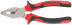 Trend combination pliers, two-tone rubberized handles, chrome-nickel coating 160 mm