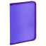 Folder with zipper STAMM "Crystal" A4, 500mkm, plastic, zipper around, purple