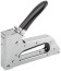 Stapler for narrow staples "type 53" / "type 53F", 6-10 mm, spring mechanism, metal housing