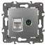 Розетка ЭРА Elegance 14-3110-03 RJ45+TV IP20 алюминий