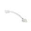 Handle meb. bracket met. MILK 128 silver white, AKS