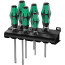 334/355/6 Rack screwdriver Set Kraftform Plus Lasertip with stand, 6-piece
