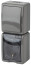 Socket with switch ERA Expert 11-7407-03 IP54 16A-10AX-250V AC Grey