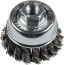 Cup brush with threaded connection, twisted wire BT 600 Z, 65, 358335