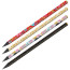 Pencil b/g Berlingo "Sparkle" HB, ebony, triangular, sharpened., assorted