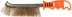 Brush No. 112 17230001 with a plastic handle, copper-plated