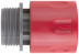 Plastic connector, 3/4" external thread